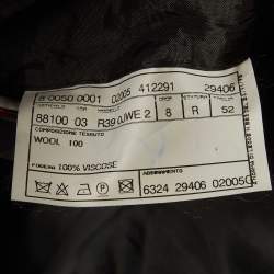 Pre Owned Moschino Grey Wool Single Breasted Blazer XL