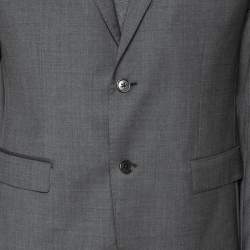 Moschino Grey Wool Pant Suit XL 