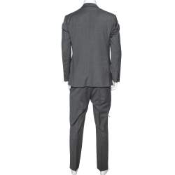 Moschino Grey Wool Pant Suit XL 