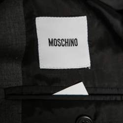 Moschino Grey Wool Pant Suit XL 
