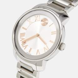 Movado Silver Dial Stainless Steel Bold 3600196 Men's Wristwatch 39 mm