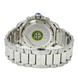 Pre Owned Movado Blue Stainless Steel Series 800 Chronograph MO.14.1.27.1425.1127.10/3 Men's Wristwatch 42 mm