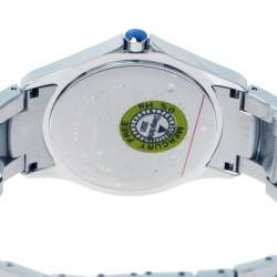 Pre Owned Movado Blue Stainless Steel Masino Men's Wristwatch 38 mm
