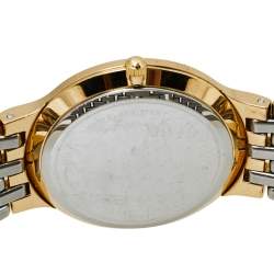Pre Owned Movado Black Gold Plated Stainless Steel Esperanza Men's Wristwatch 32.50 mm
