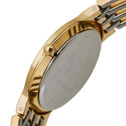 Pre Owned Movado Black Gold Plated Stainless Steel Esperanza Men's Wristwatch 32.50 mm