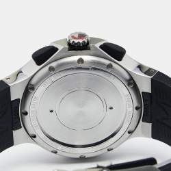 Pre Owned Movado White Stainless Steel Rubber Series 800 84.C5.1896.1 Men's Wristwatch 45MM