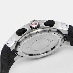 Pre Owned Movado White Stainless Steel Rubber Series 800 84.C5.1896.1 Men's Wristwatch 45MM