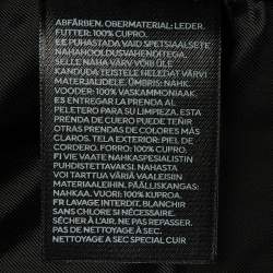 Pre Owned MUGLER X HM Black Faux Leather Jacket XXL