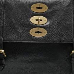 Mulberry Black Leather Ted Convertible Messenger Bag