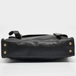 Mulberry Black Leather Ted Convertible Messenger Bag