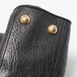 Mulberry Black Leather Ted Convertible Messenger Bag