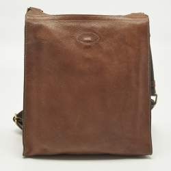 Pre Owned Mulberry Antony Large Brown Leather Messenger Bag