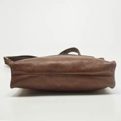 Pre Owned Mulberry Antony Large Brown Leather Messenger Bag