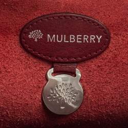 Pre Owned Mulberry Burgundy Leather Antony Messenger Bag