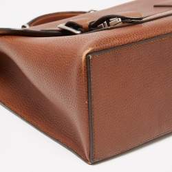 Mulberry Brown Grained Leather Chiltern Briefcase