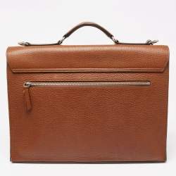 Mulberry Brown Grained Leather Chiltern Briefcase