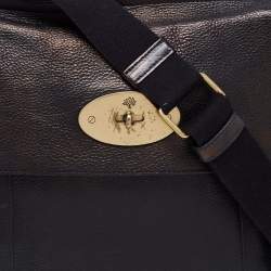 Mulberry Black Leather Antony Messenger Bag