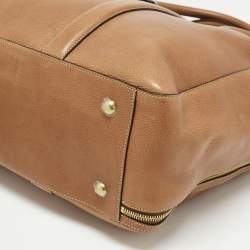 Mulberry Tan Leather Name Tag Suitcase