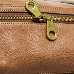 Mulberry Tan Leather Name Tag Suitcase