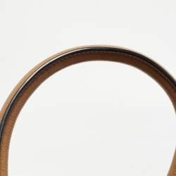 Mulberry Tan Leather Name Tag Suitcase