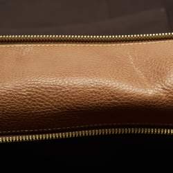 Mulberry Tan Leather Name Tag Suitcase