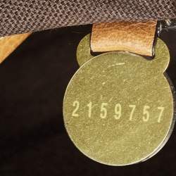Mulberry Tan Leather Name Tag Suitcase