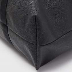 Mulberry Black/Brown Grain Leather Oversized Top Zip Weekender Bag