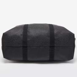 Mulberry Black/Brown Grain Leather Oversized Top Zip Weekender Bag