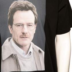  NEIGHBORHOOD X Breaking Bad Black Cotton Mr. White Printed T-Shirt L