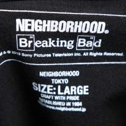 NEIGHBORHOOD X Breaking Bad Black Cotton Mr. White Printed T-Shirt L