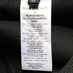 Neil Barrett Black Knit Modernist Taping Track Pants S