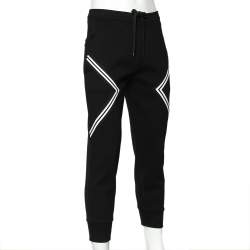 Neil Barrett Black Knit Modernist Taping Track Pants S