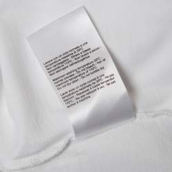 Neil Barrett White Printed Cotton Knit T-Shirt XXL