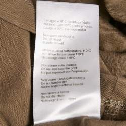 Neil Barrett Brown Cotton Loose Fit T-Shirt L
