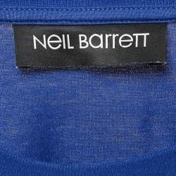 Neil Barrett Blue N Applique Jersey Crewneck T-Shirt L