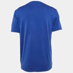 Neil Barrett Blue N Applique Jersey Crewneck T-Shirt L