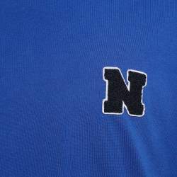Neil Barrett Blue N Applique Jersey Crewneck T-Shirt L