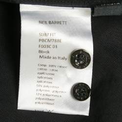 مملوكة مسبقًا قميص نيل باريت قطن كتف سويدي أسود مقاس صغير