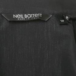 مملوكة مسبقًا قميص نيل باريت قطن كتف سويدي أسود مقاس صغير