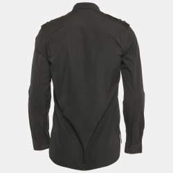 مملوكة مسبقًا قميص نيل باريت قطن كتف سويدي أسود مقاس صغير