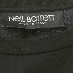 Pre Owned تي شيرت نيل باريت ياقة دائرية قطن بيكاسو مطبوع أسود مقاس صغير (سمول)