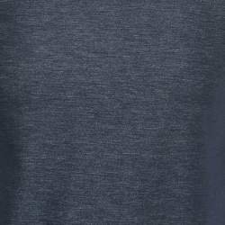 Pre Owned تي شيرت نيل باريت خليط قطن أزرق بحرية ياقة دائرية مقاس صغير جداً (إكس سمول)