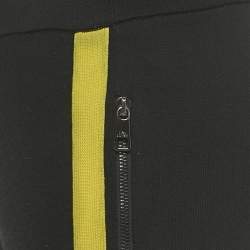 مملوكة مسبقًا Neil Barrett Black Technical Knit Slim Fit Low Rise Pants M