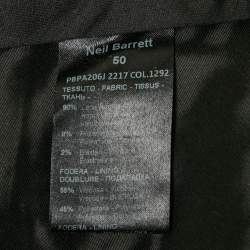 مملوكة مسبقًا بنطلون ضيق نيل باريت صوف متدر ج اللون أسود مقاس كبير - لارج