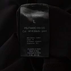 مملوكة مسبقًا تي شيريت رياضي نيل باريت قطن مطبوع غرافيك أسود مقاس كبير (لارج) 