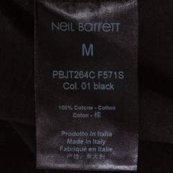 Pre Owned تي شيرت نيل باريت هايبريد ألي دي نيرو قطن أسود مقاس متوسط (ميديوم)