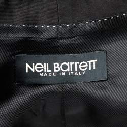 Neil Barrett Black Cotton & Linen Sleeveless Vest M