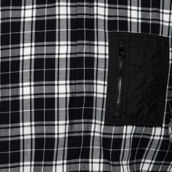 مملوكة مسبقًا قميص نيل باريت قطن صناعي منقوش أسود بقصة فضفاضة مقاس متوسط - ميديوم