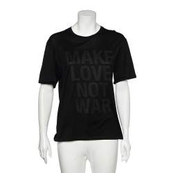 Neil Barrett Black Printed Cotton T-Shirt M