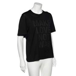 Neil Barrett Black Printed Cotton T-Shirt M